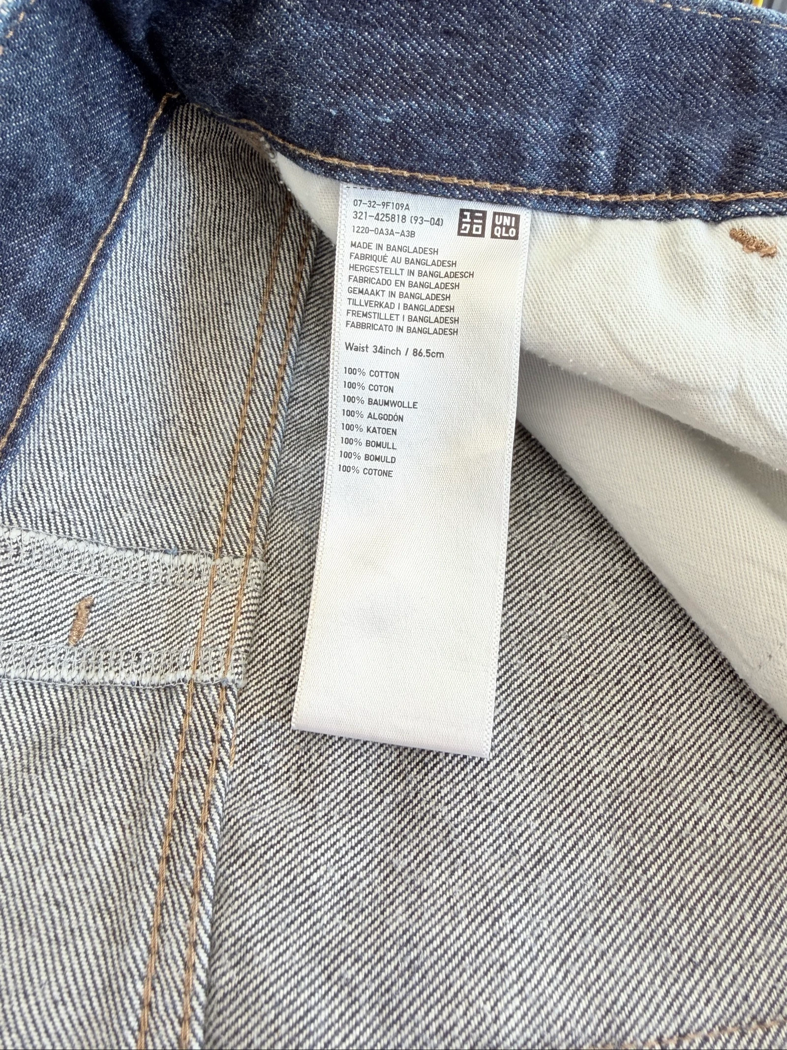 Jeans azul rodado cintura alta tamanho 44 – photo 8